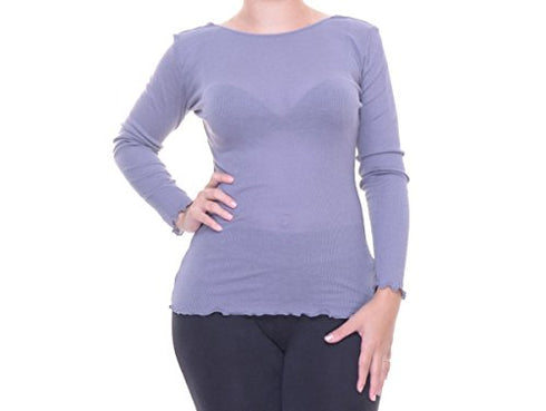 Free People Womens Modal Blend Ribbed Pullover Top